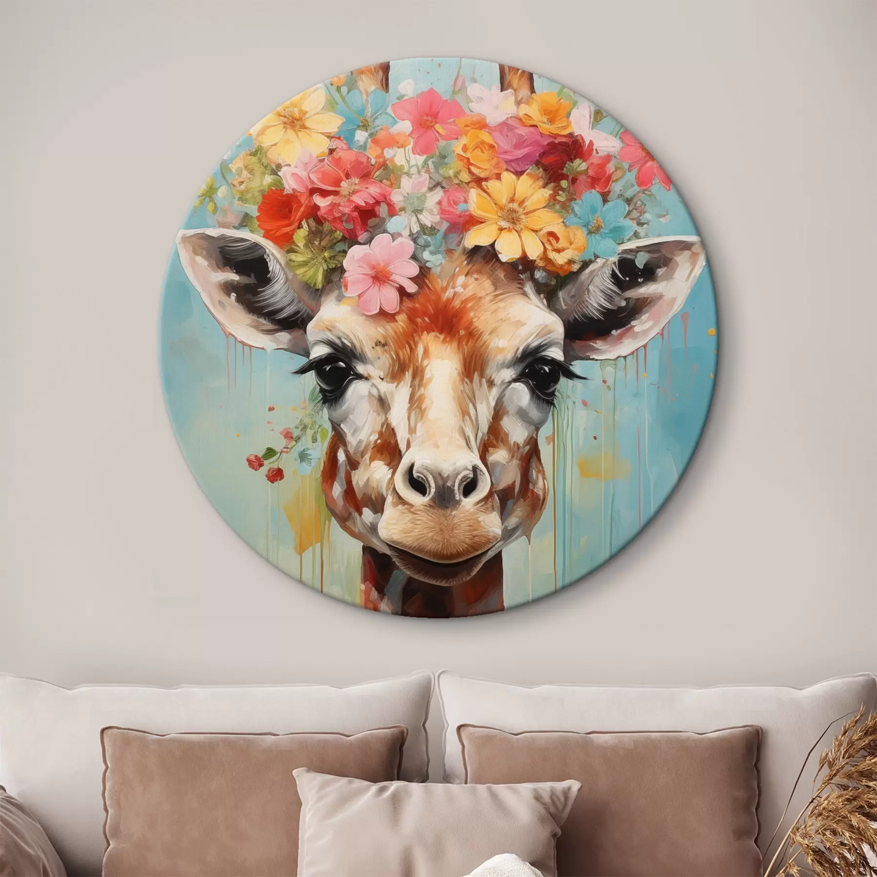 Tableau Une jolie girafe r44557