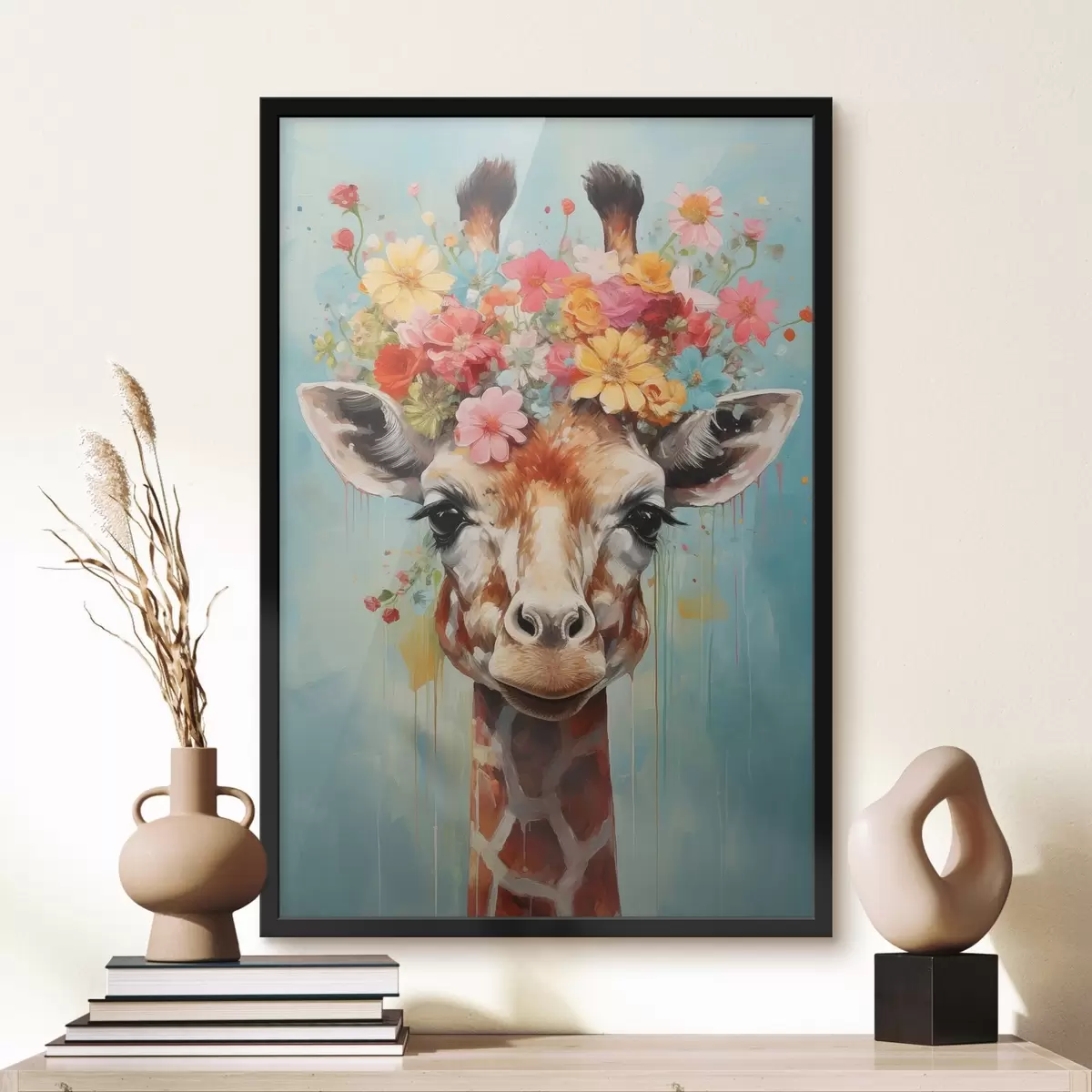 Poster Une jolie girafe f44557