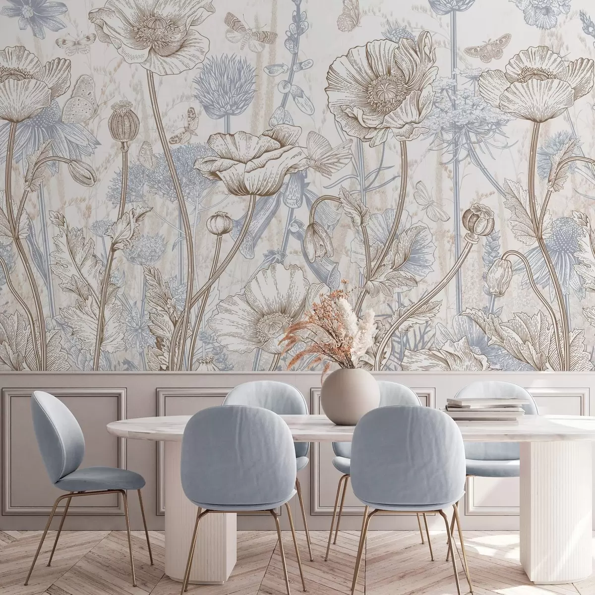 Papier peint Fleurs sauvages w04360