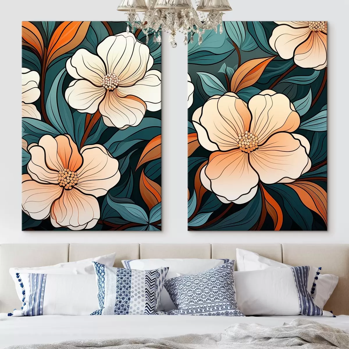 Tableau Fleurs colorées m00554