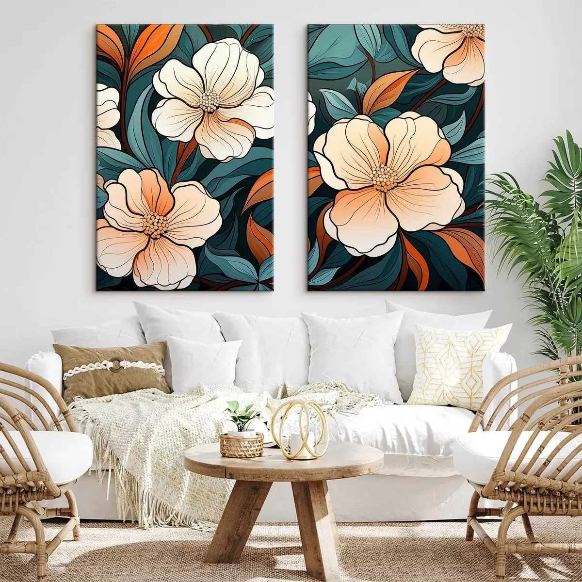 Tableau Fleurs colorées m00554