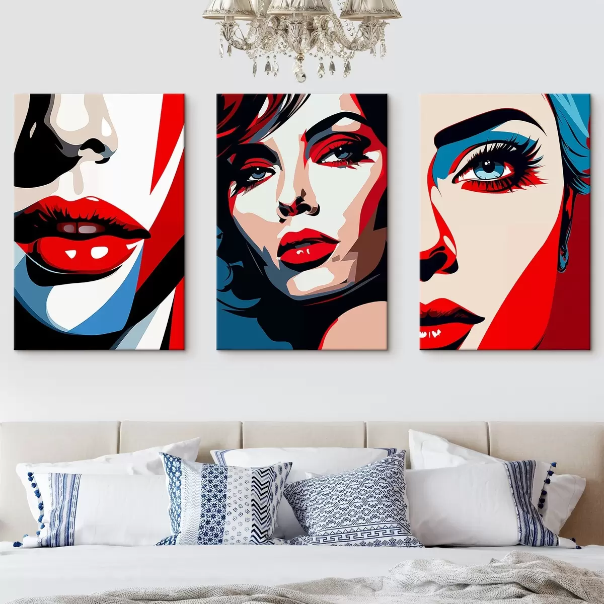 Tableau Visages colorés m00558
