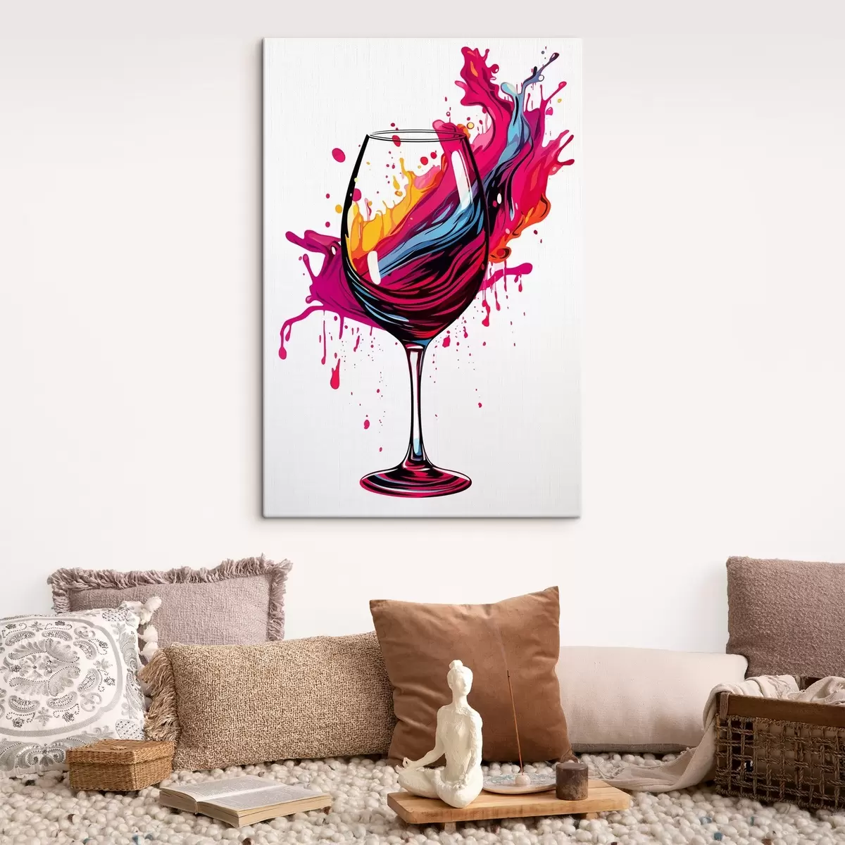Tableau Un verre avec des peintures s45269