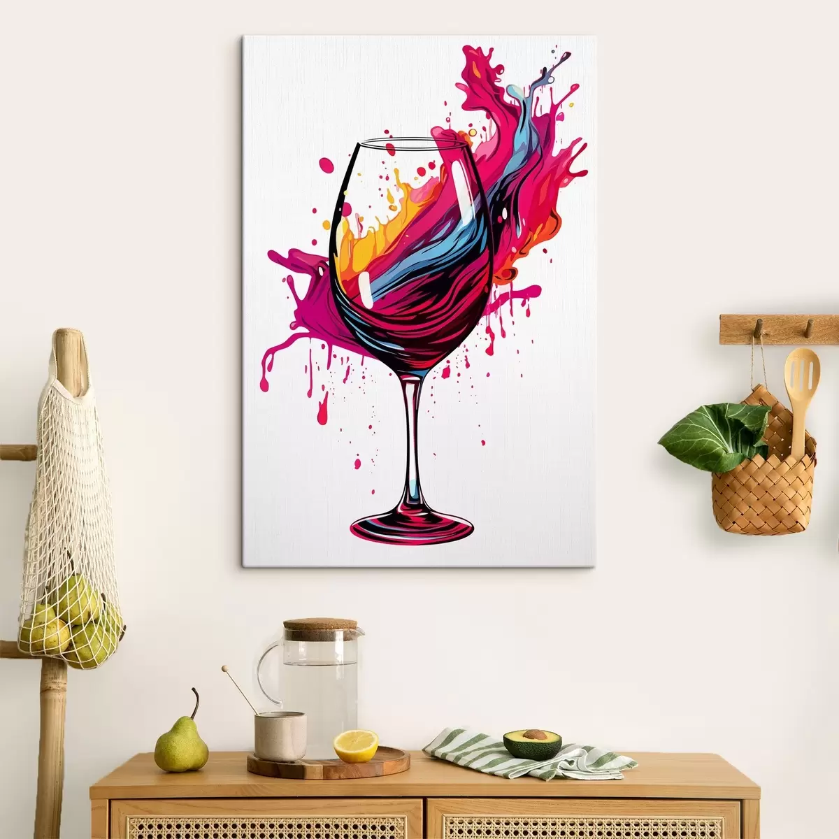 Tableau Un verre avec des peintures s45269