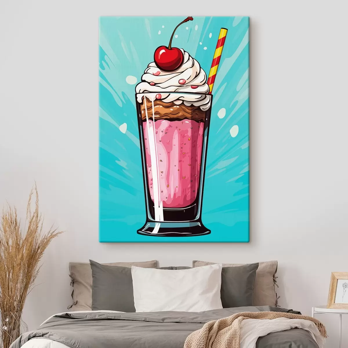 Tableau Milkshake aux fraises et aux cerises s45273