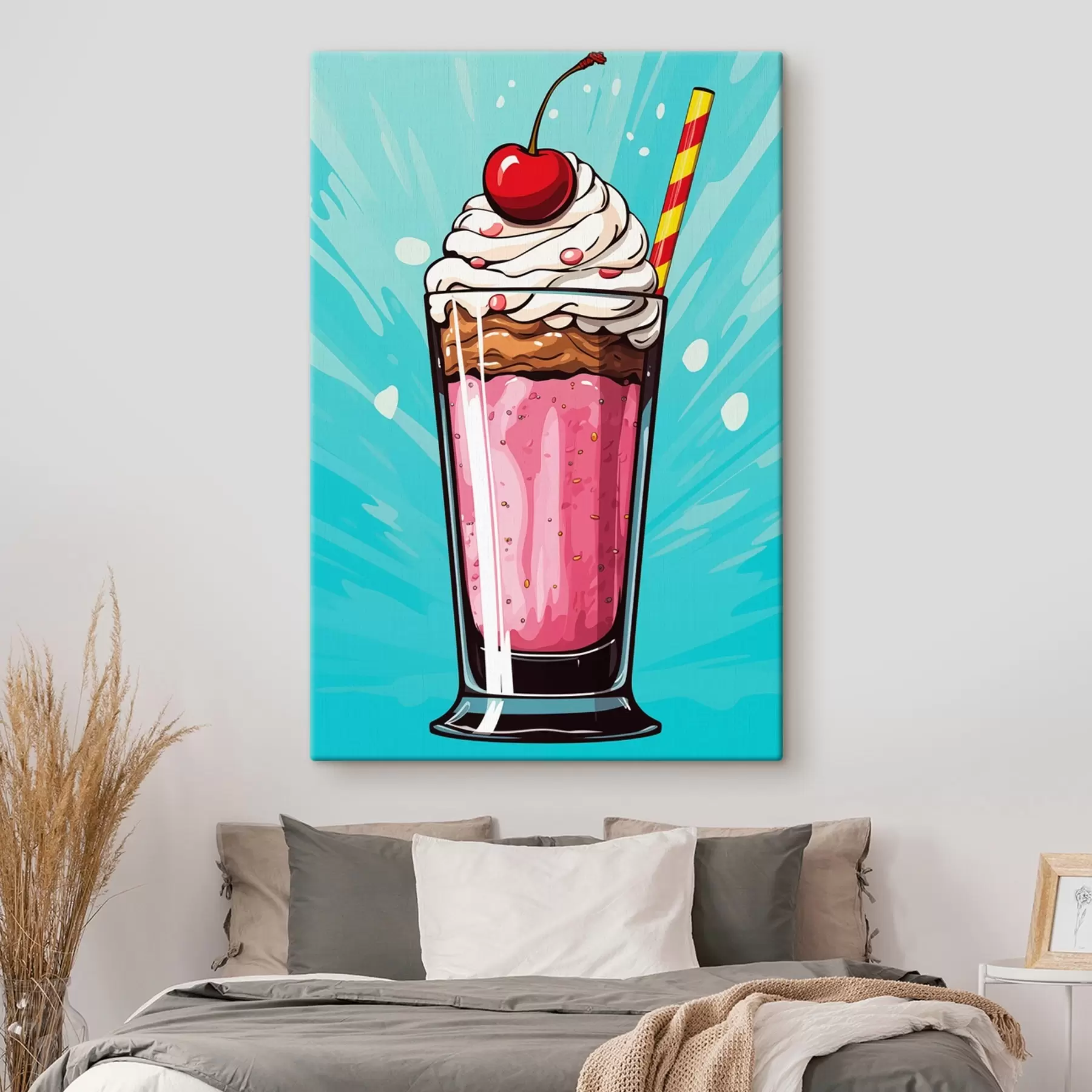 Tableau Milkshake aux fraises et aux cerises s45273