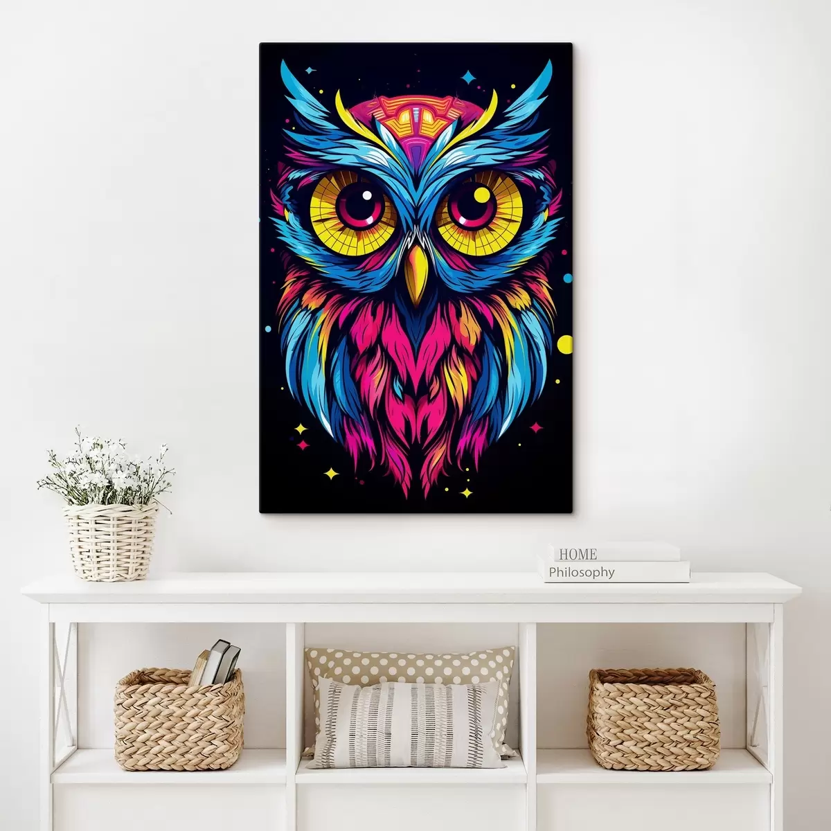 Tableau Hibou lumineux s45281