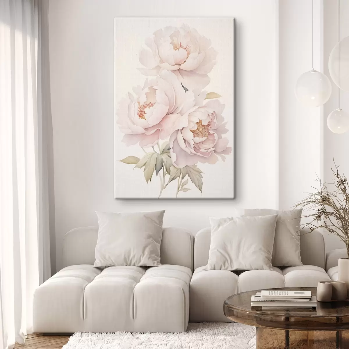 Tableau Pivoines délicates s45293
