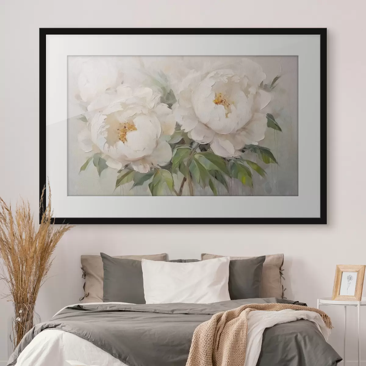 Poster Délicates pivoines blanches f45268