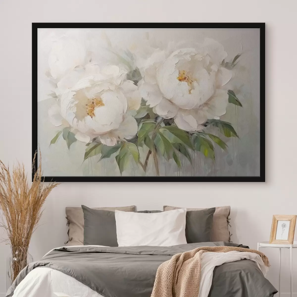 Poster Délicates pivoines blanches f45268