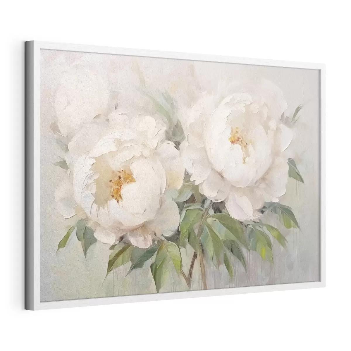 Poster Délicates pivoines blanches f45268