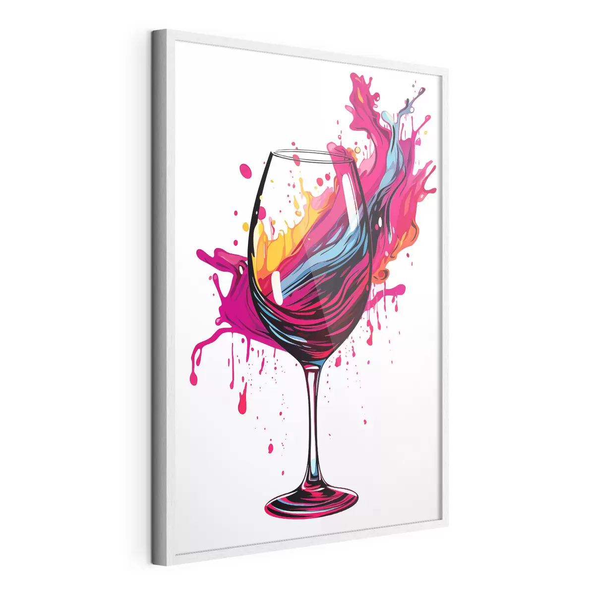 Poster Un verre avec des peintures f45269