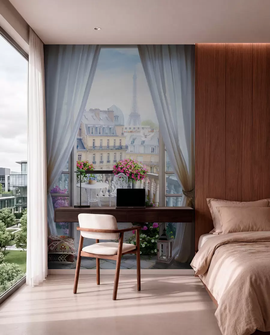Papier peint Paris, vue de la fenêtre u79425