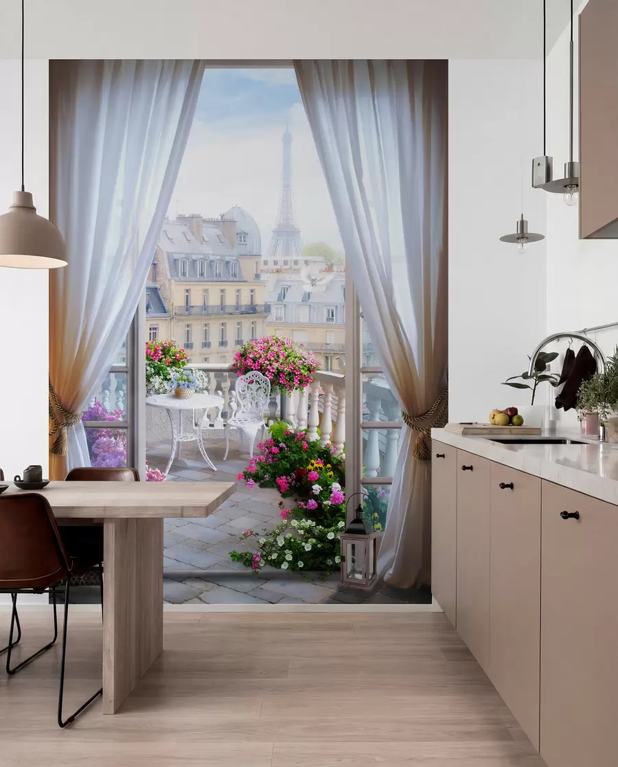 Papier peint Paris, vue de la fenêtre u79425