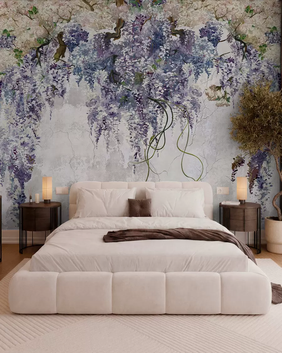 Papier peint Branches de lilas Boho u71720