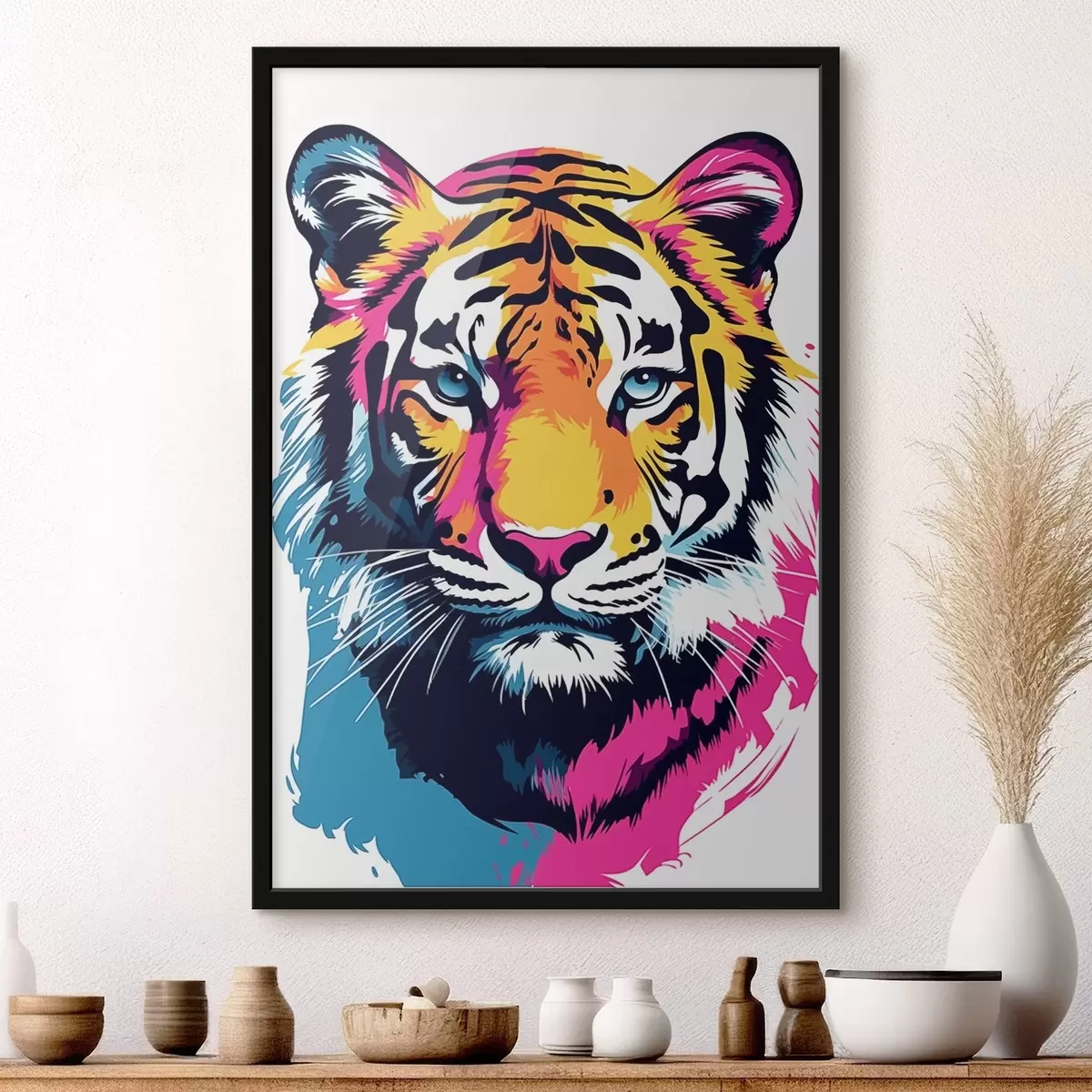 Poster Tigre néon f45278