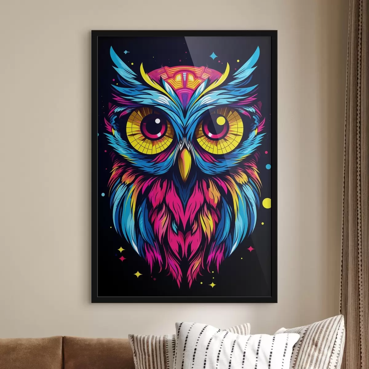 Poster Hibou lumineux f45281