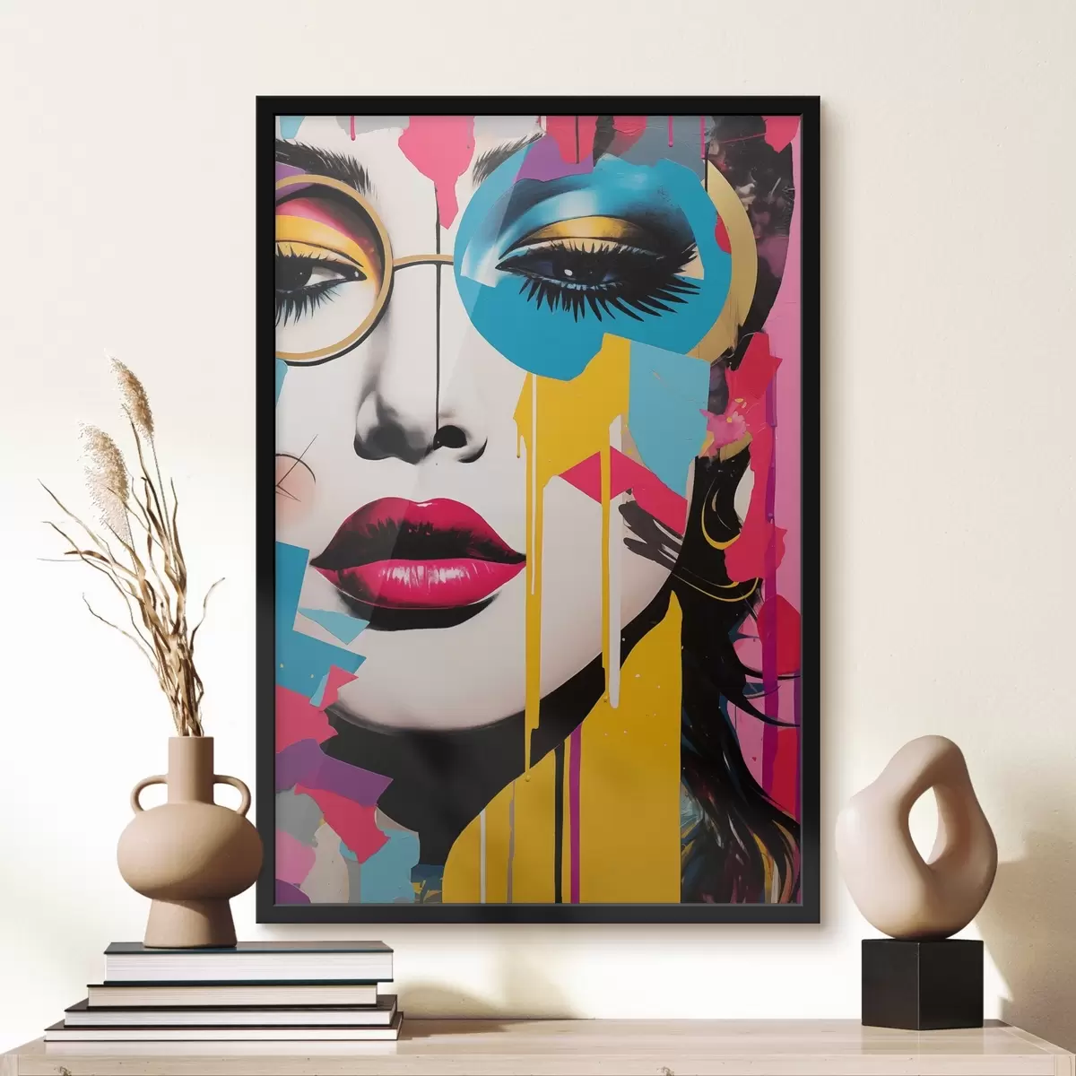 Poster Couleurs derrière les lunettes f45284