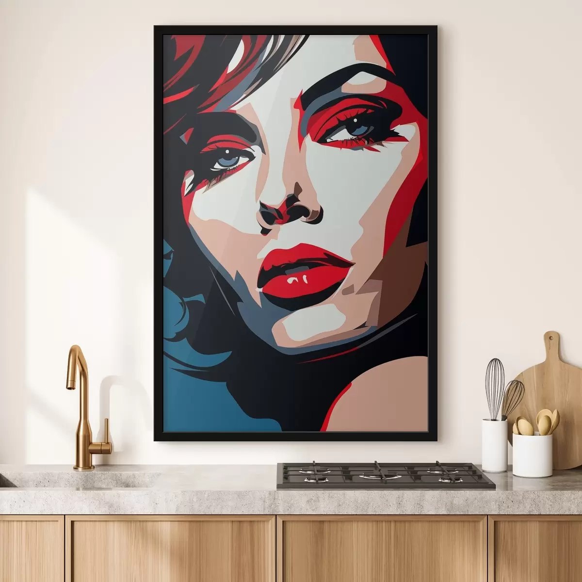 Poster Fille aux belles couleurs f45288