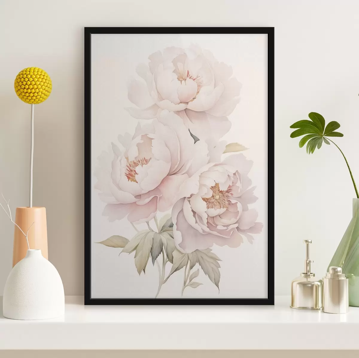 Poster Pivoines délicates f45293