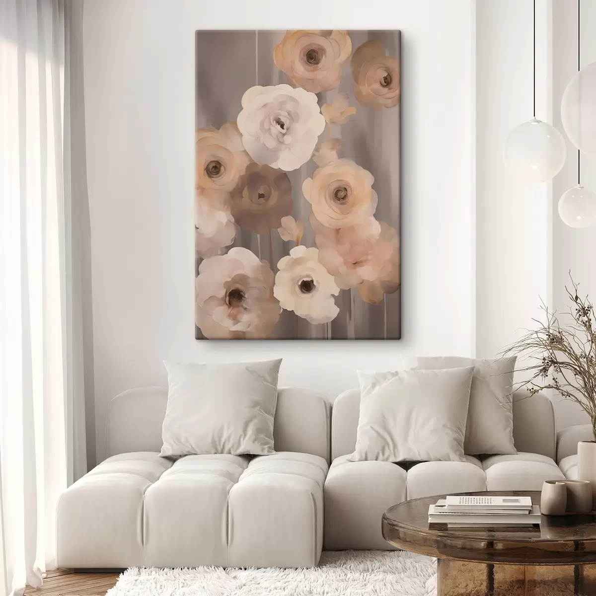 Tableau Fleurs abstraites s45160