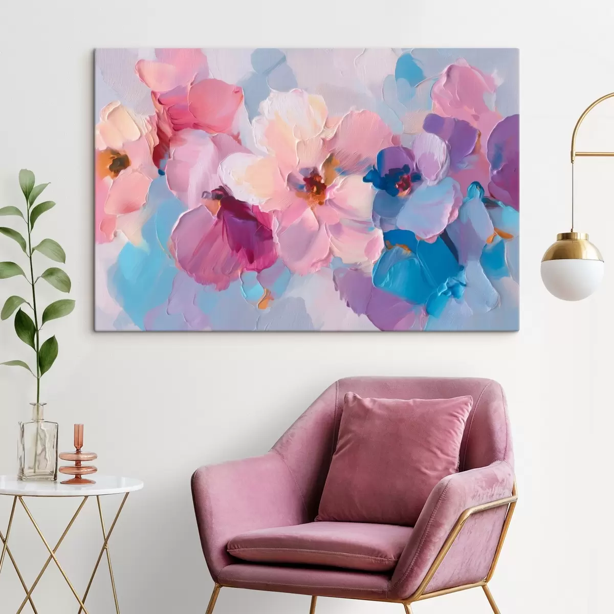 Tableau Fleurs abstraites s45232