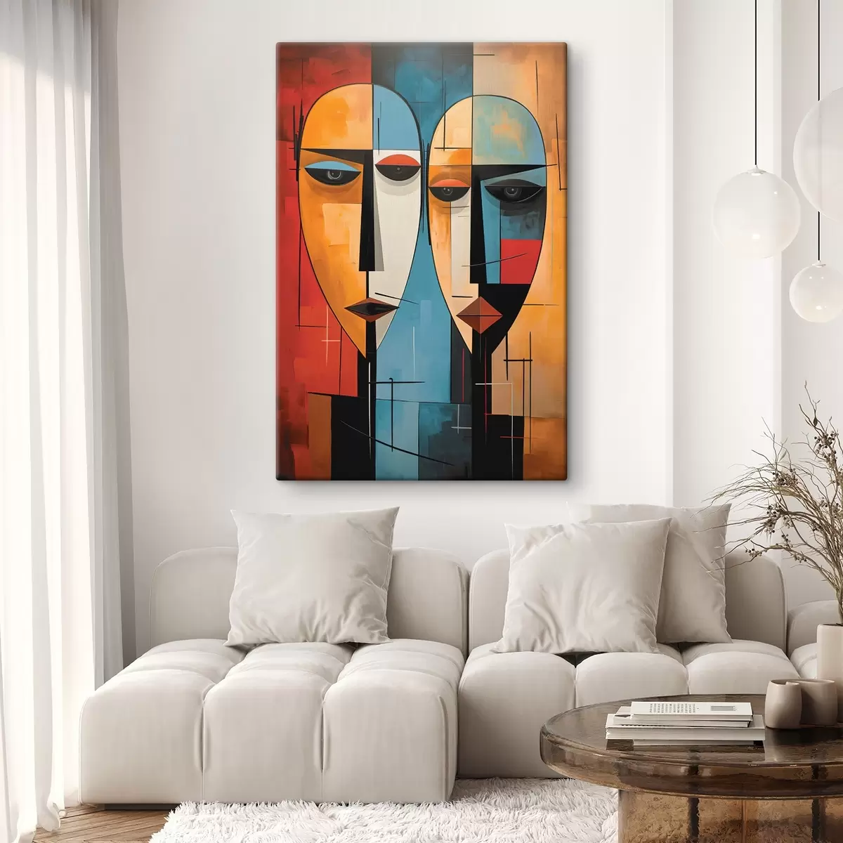 Tableau Visages abstraits s45236