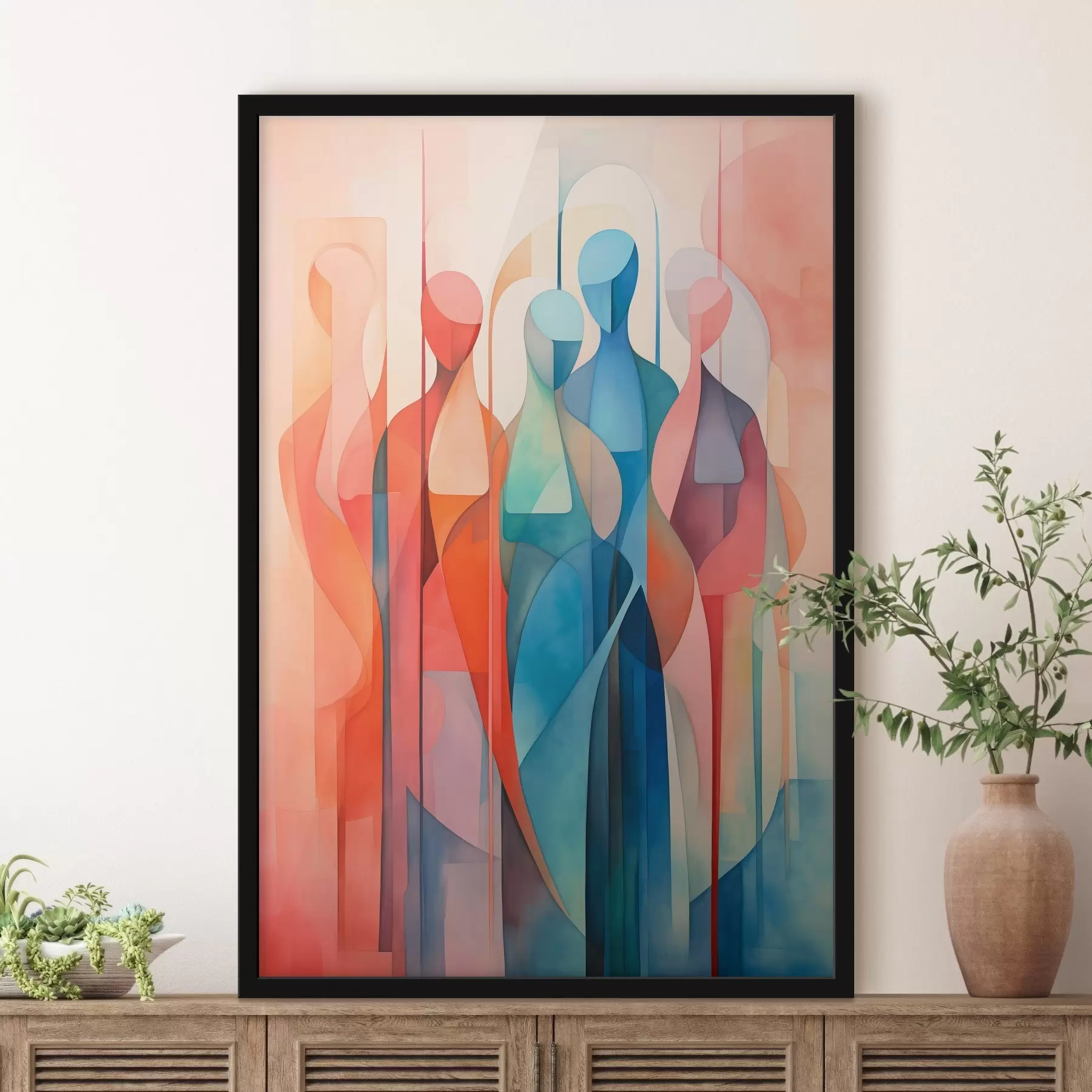 Papier peint Silhouettes abstraites f45237