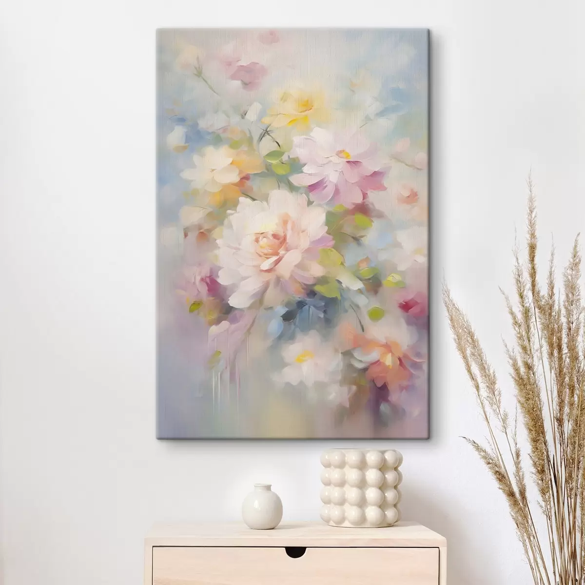 Tableau Peinture imitation fleurs s45301