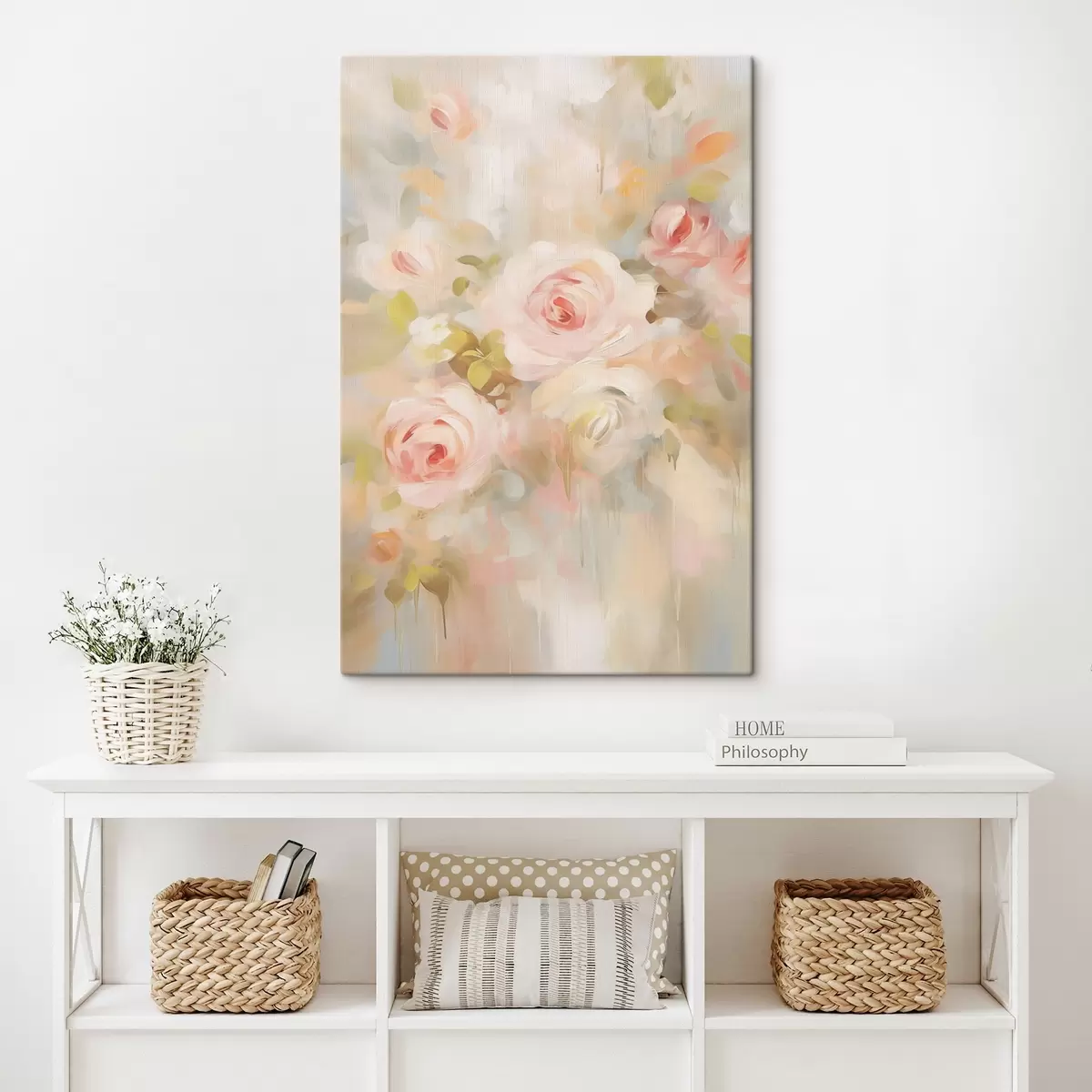 Tableau Peinture d'imitation de roses s45302