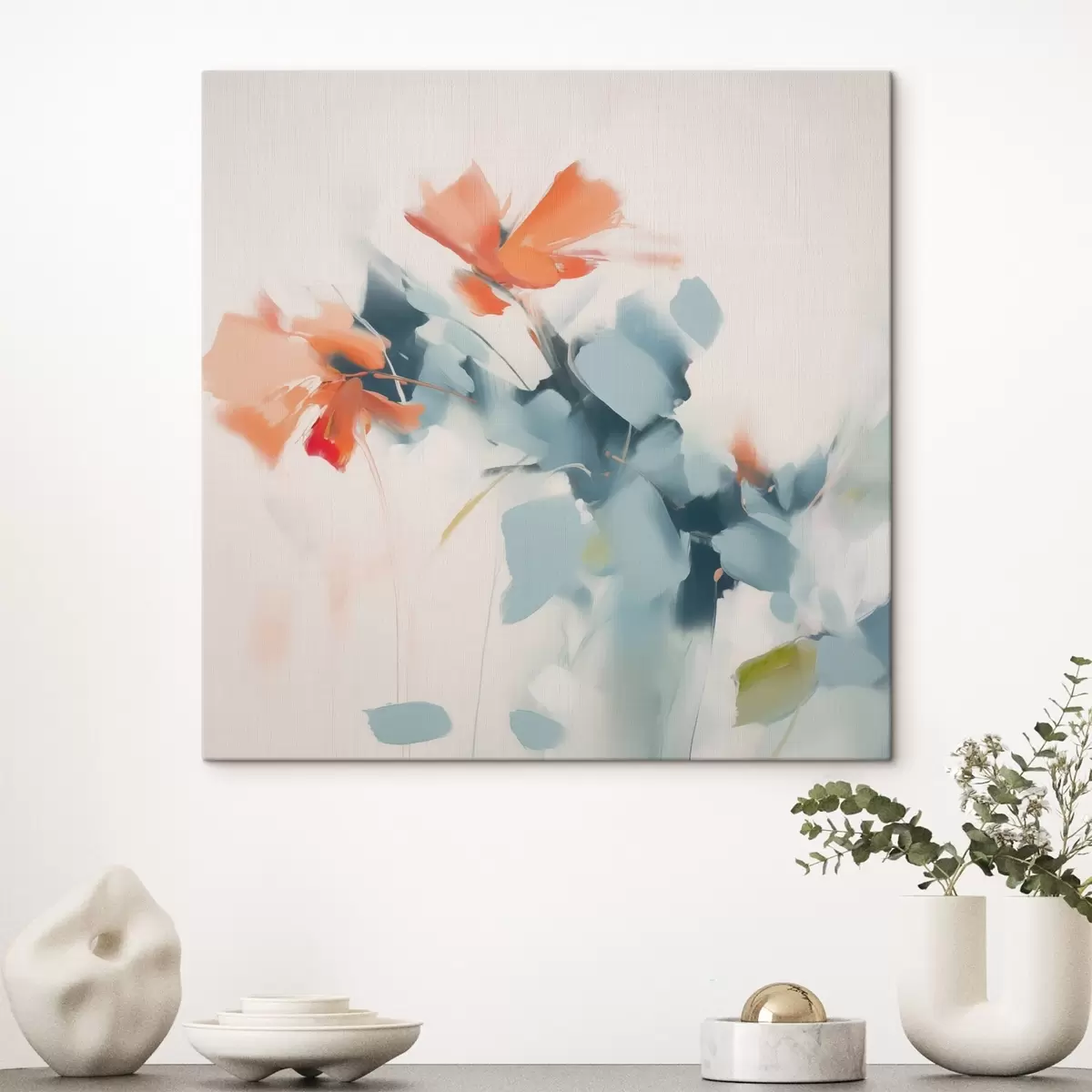 Tableau Imitation de fleurs abstraites s45303