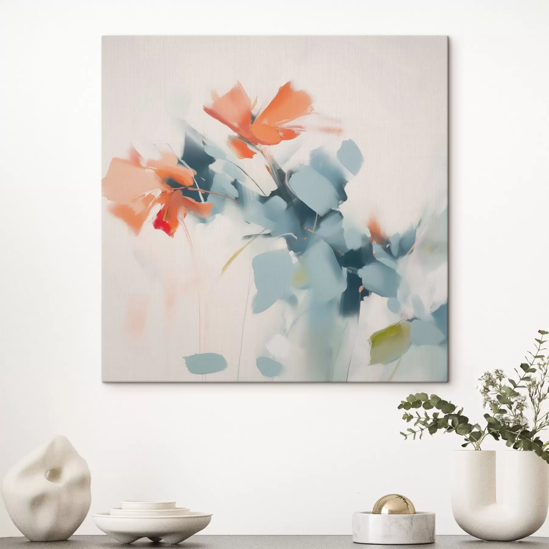 Tableau Imitation de fleurs abstraites s45303