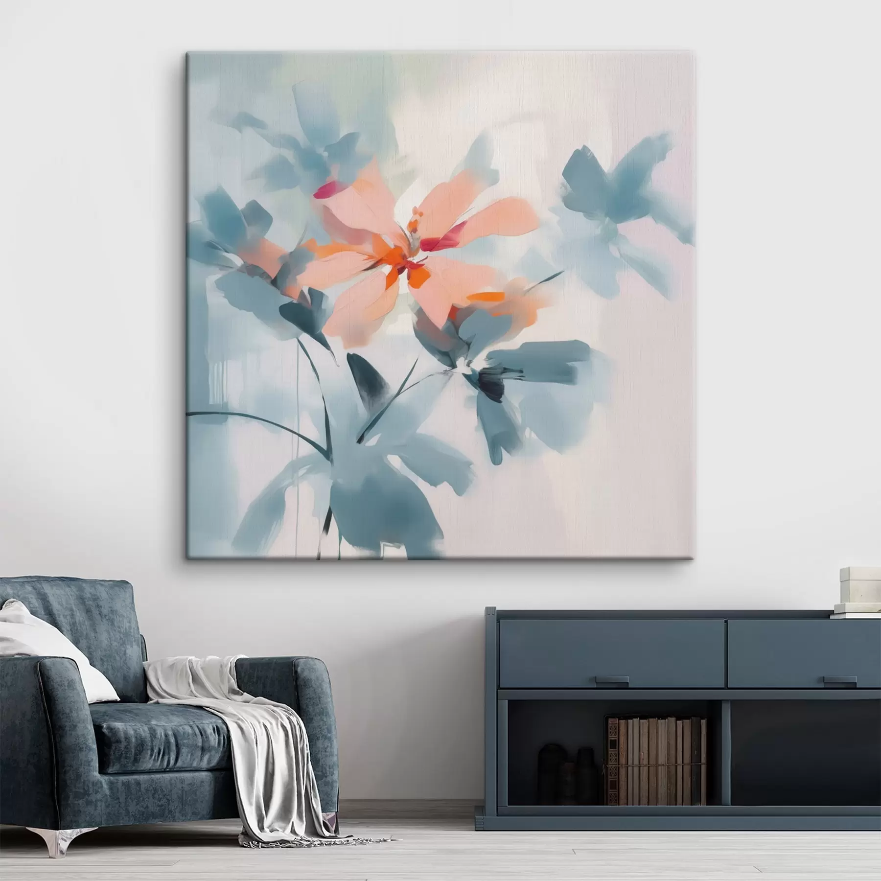 Tableau Fleurs abstraites s45304