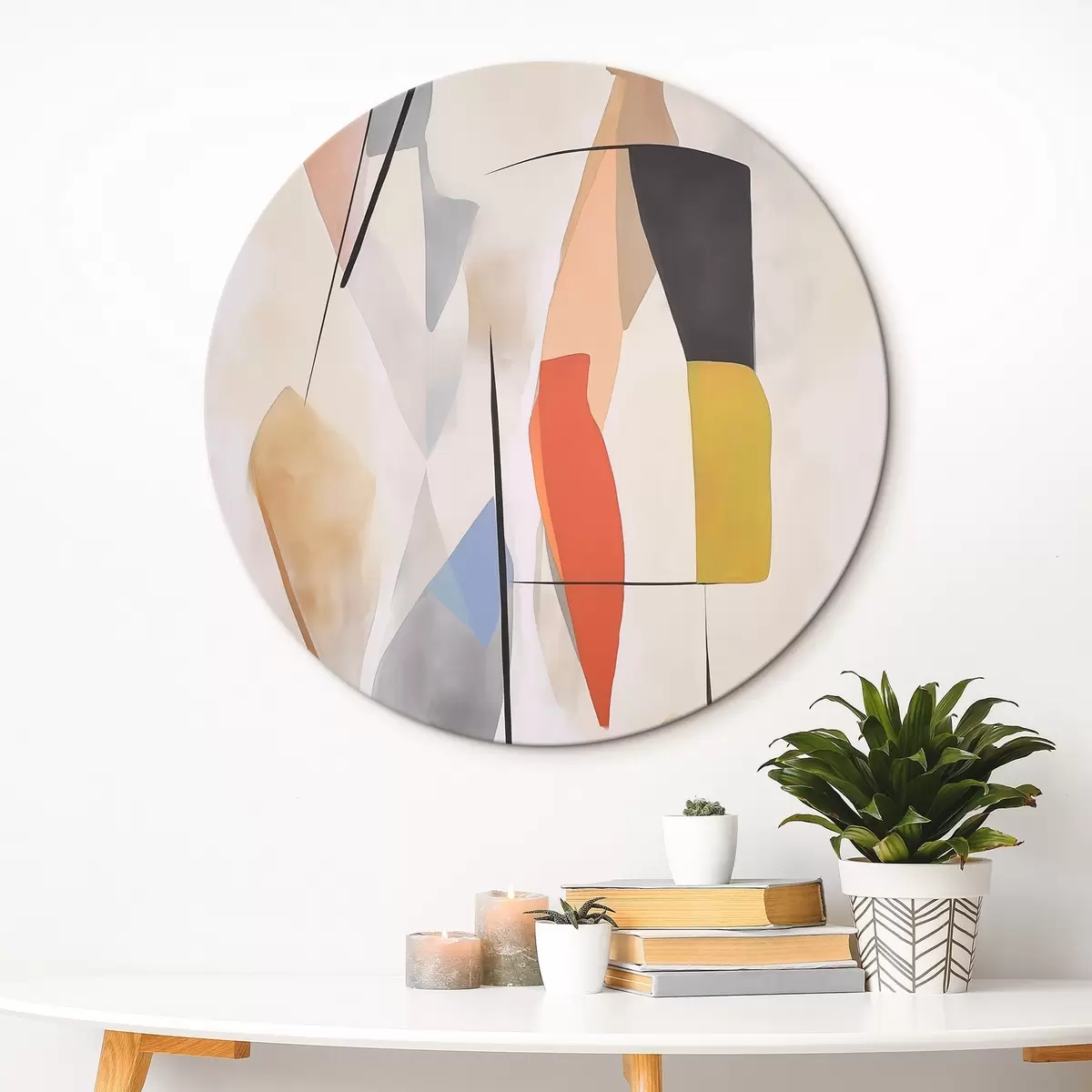 Tableaux rondes Abstraction r45300