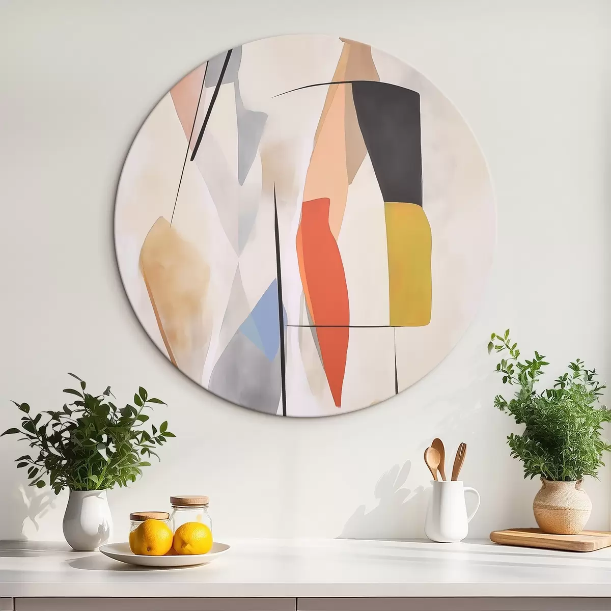Tableaux rondes Abstraction r45300