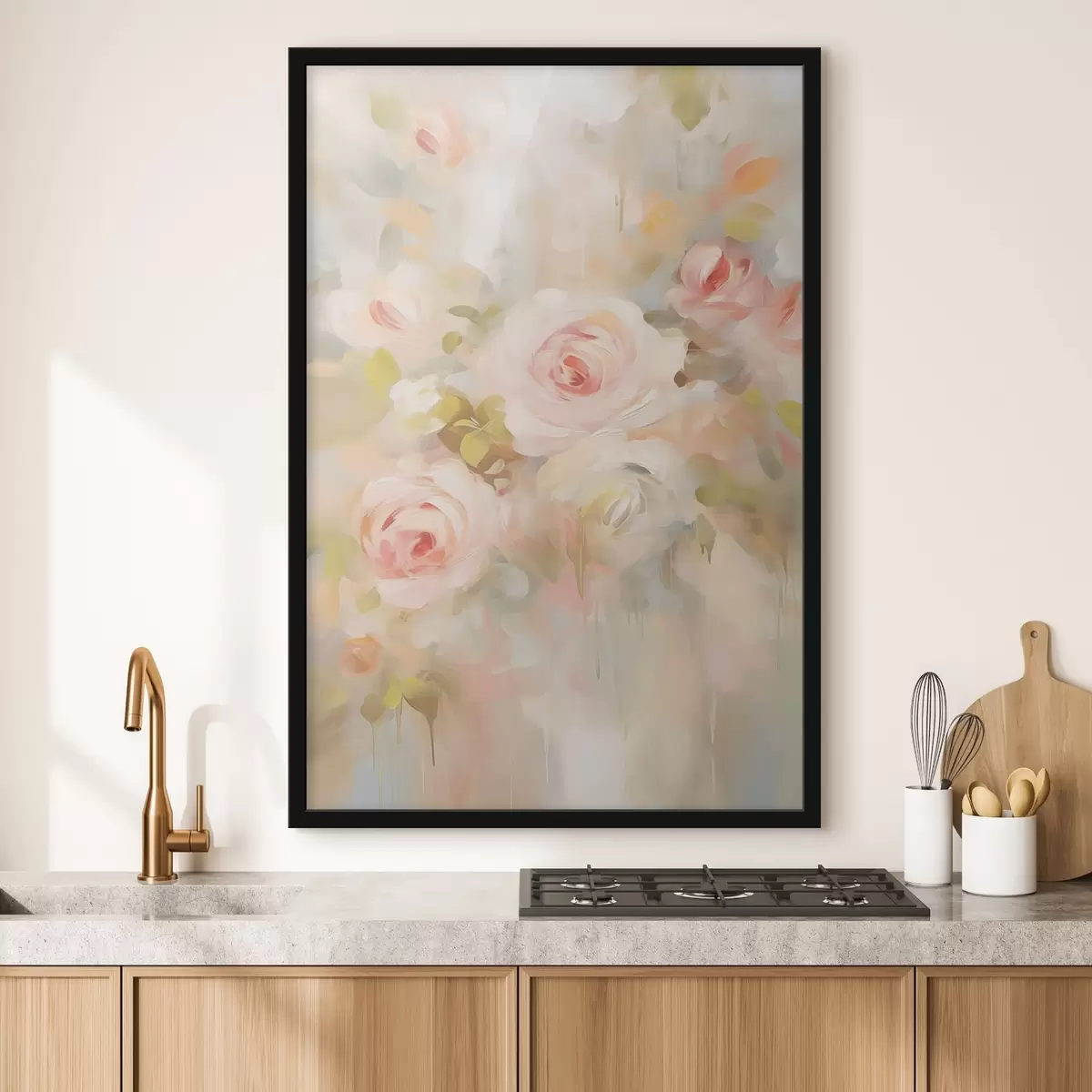Poster Peinture d'imitation de roses f45302