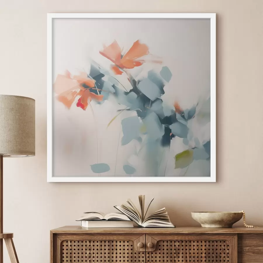 Papier peint Imitation de fleurs abstraites f45303