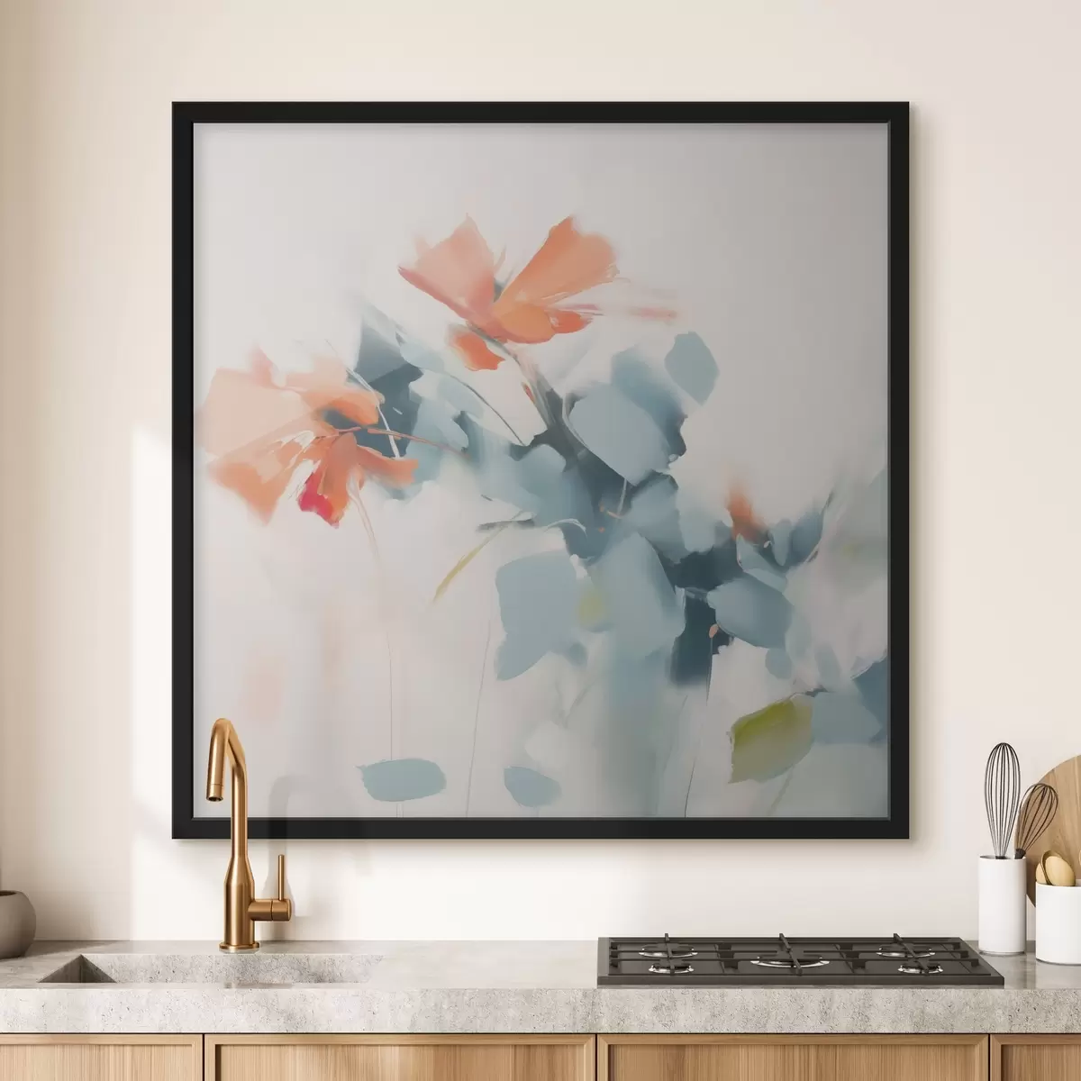 Poster Imitation de fleurs abstraites f45303