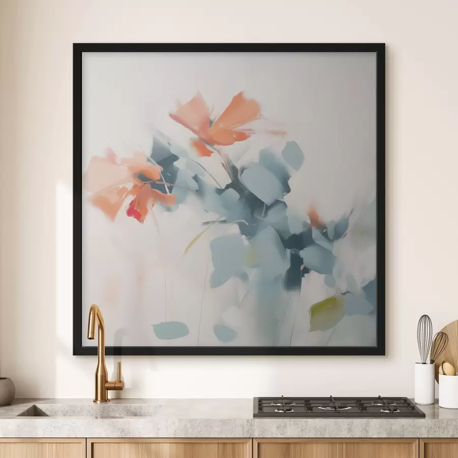 Papier peint Imitation de fleurs abstraites f45303