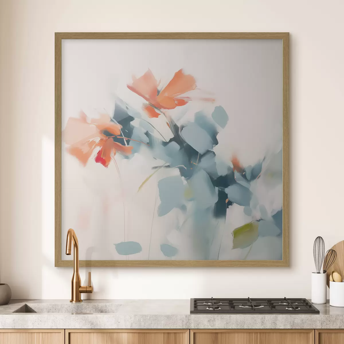 Poster Imitation de fleurs abstraites f45303
