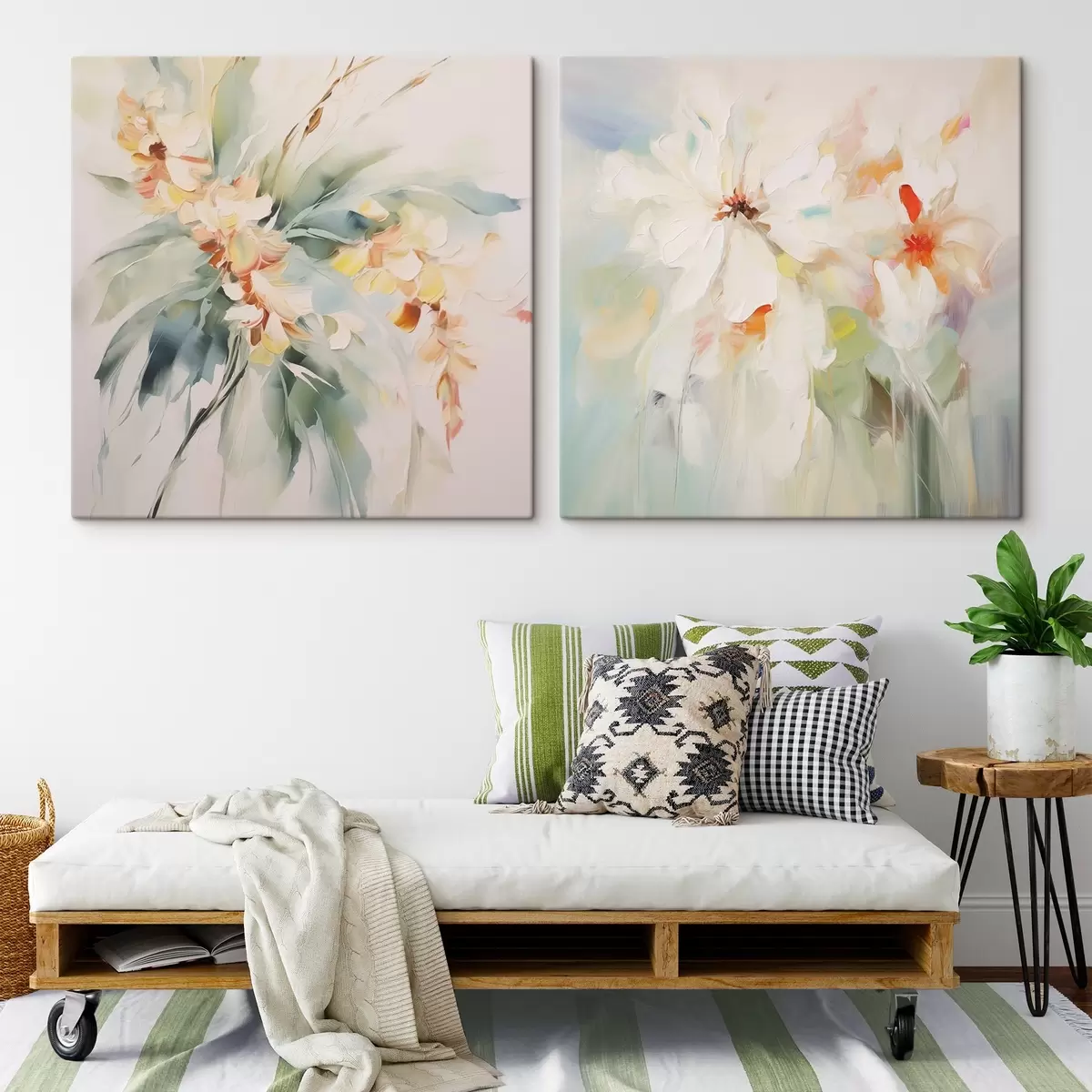 Tableau Fleurs abstraites m00565