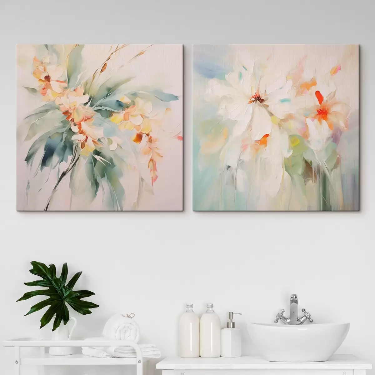 Tableau Fleurs abstraites m00565