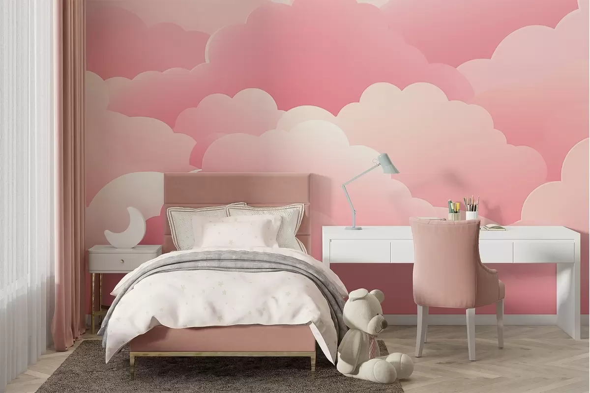 Papier peint Nuages en style minimaliste w04334v1