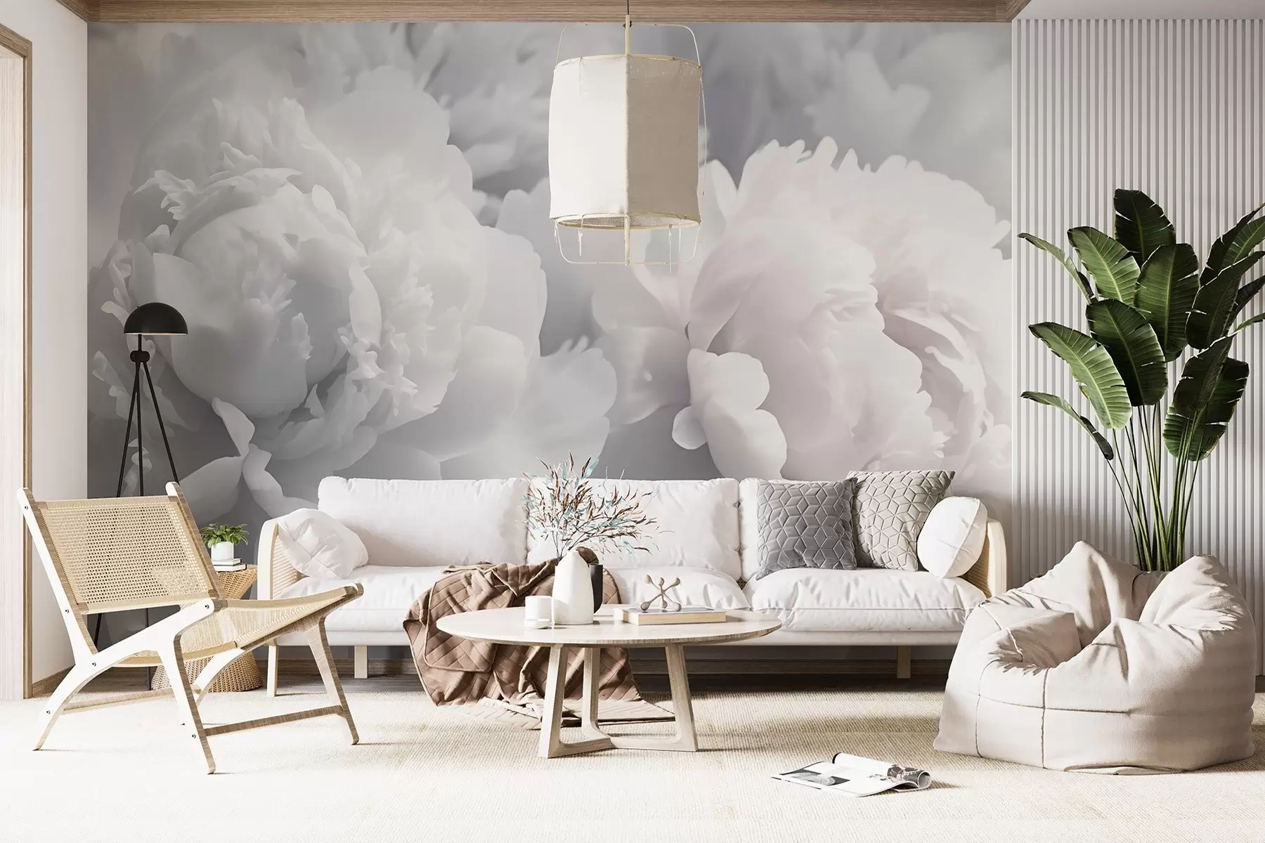 Papier peint Pivoines w04336