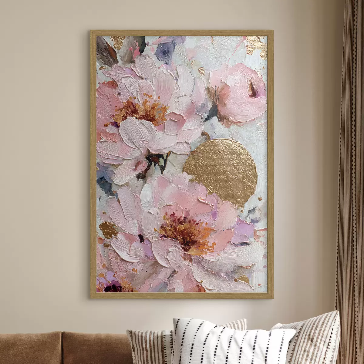 Poster Composition florale : fleurs abstraites f45250