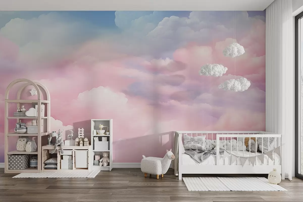 Papier peint Nuages colorés w04387