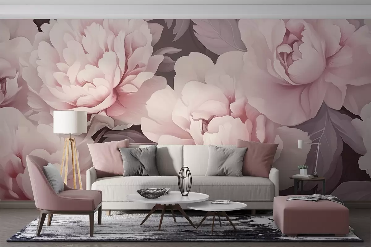 Papier peint Pivoines w04375