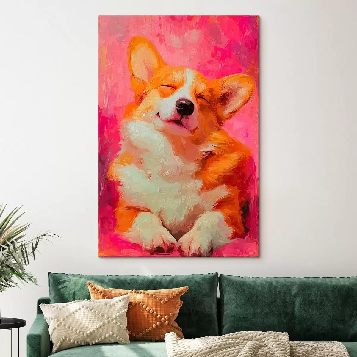 Tableau Chien Corgi s45312