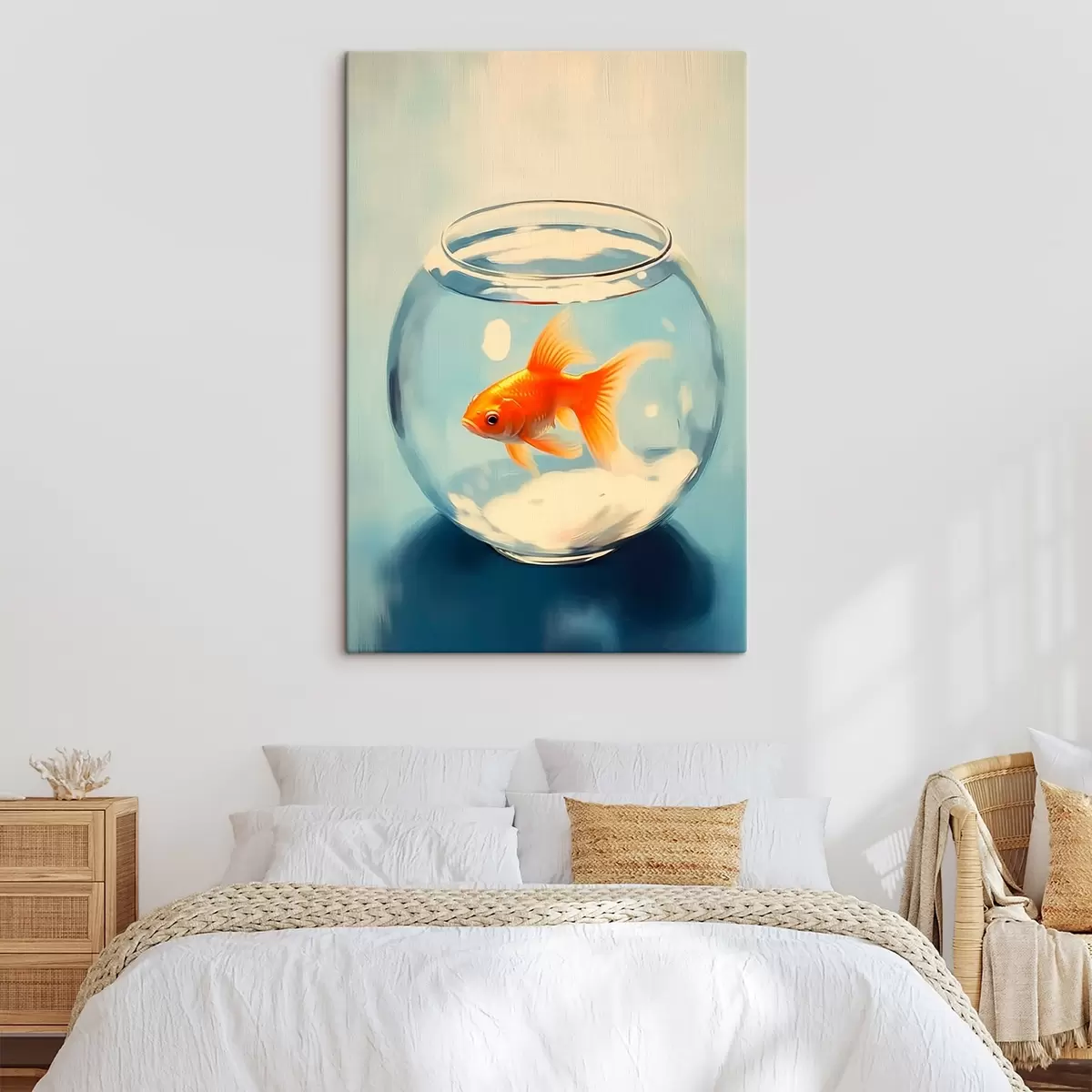 Tableau Poissons dans un aquarium s45314