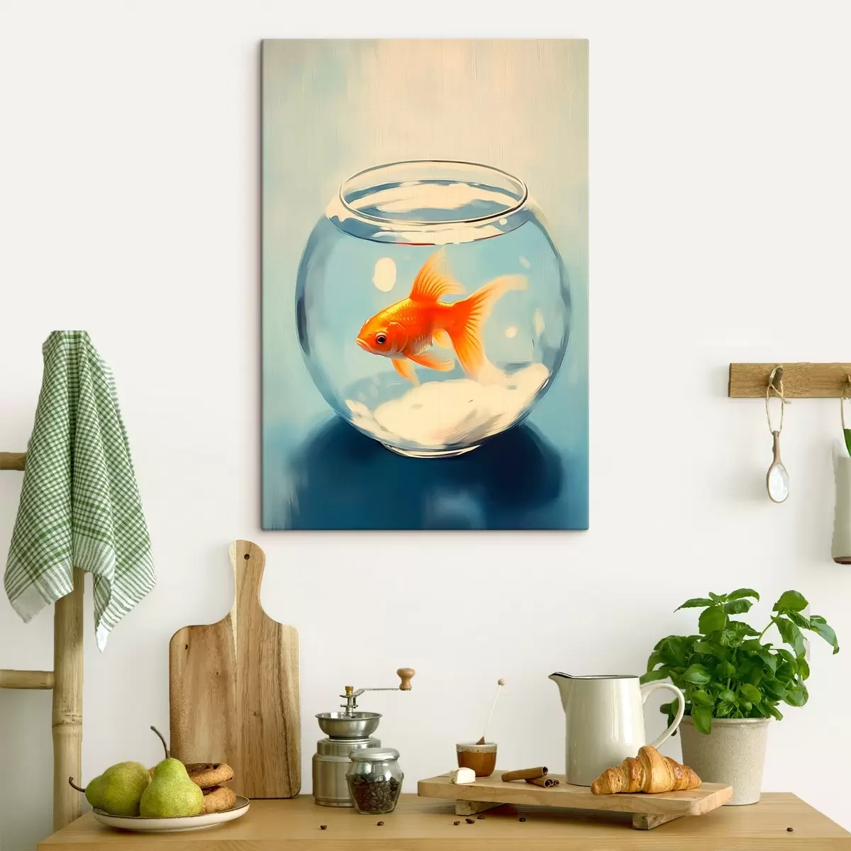 Tableau Poissons dans un aquarium s45314